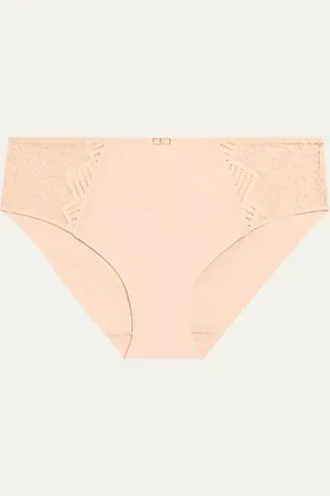 Chantelle Lace-Paneled Bikini Briefs