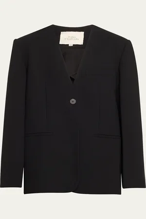 STUDIO NICHOLSON Collarless Tailored Blazer