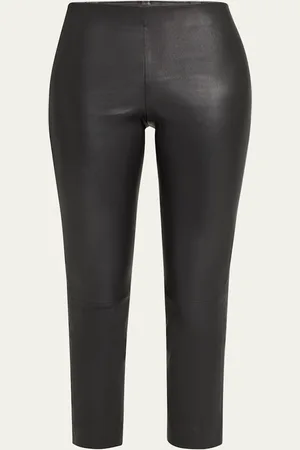 Vince Cropped Leather Leggings