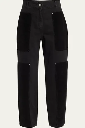 IRO Elyssa Straight-Leg Patch Jeans