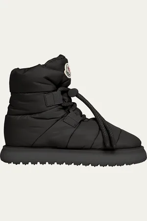 Moncler Gaia Nylon Lace-Up Snow Boots