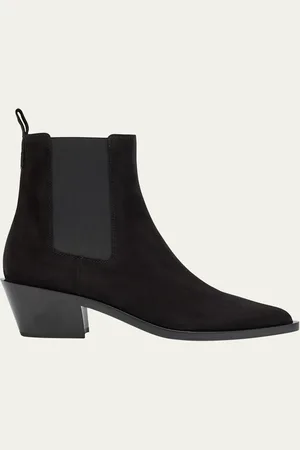 Gianvito Rossi Wylie Suede Western Chelsea Booties