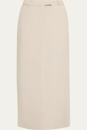 OFFICINE GENERALE Oxana Italian Wool Pencil Skirt