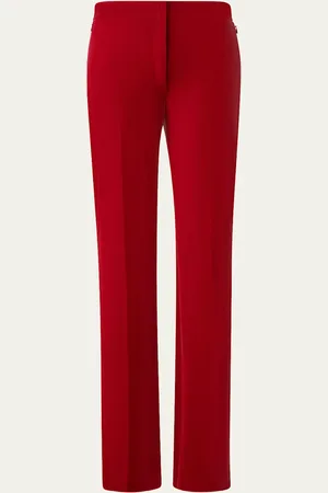 AKRIS Carl Velvet Straight Leg Pants