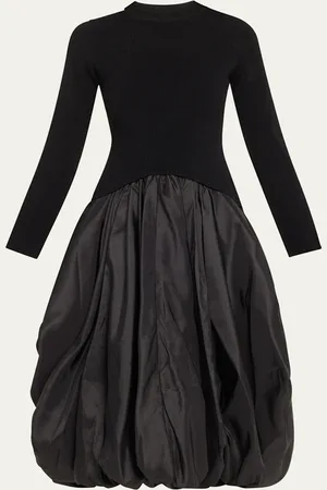 Simkhai Kenlie Long-Sleeve Bubble Midi Dress