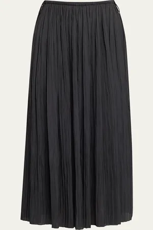 ULLA JOHNSON Ineze Pleated Midi Skirt