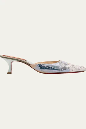 Christian Louboutin Arte Povera Trash Suede Red Sole Mules