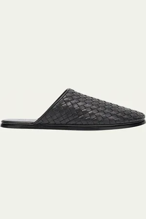 Bottega Veneta Intrecciato Woven Leather Mule Slippers