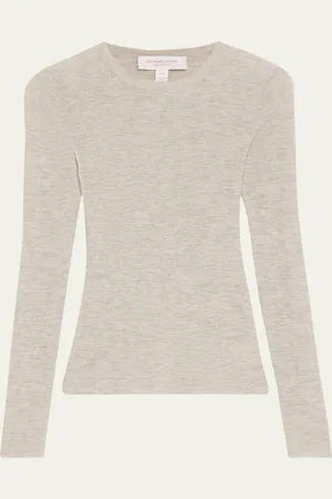 Michael Kors Hutton Ribbed Cashmere Pullover