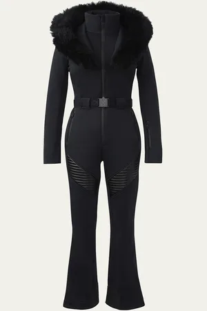 Mackage Elle Agile-360 Ski Suit with Removable Hood and Shearling Trim