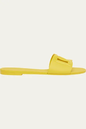 Dolce & Gabbana Cut-Out DG Rubber Sandals
