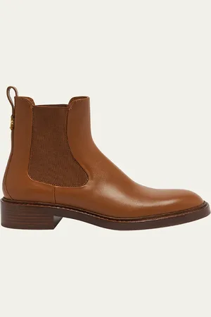 Chloé Marcie Leather Chelsea Ankle Booties