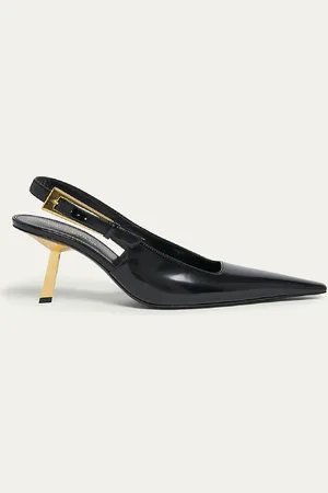 Saint Laurent Lee Slingback Buckle Pumps