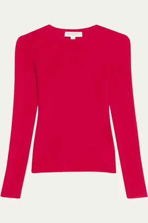 Michael Kors Hutton Ribbed Cashmere Pullover