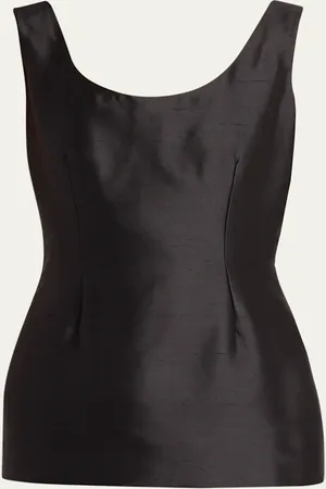 The Row Emeric Hourglass Silk Top