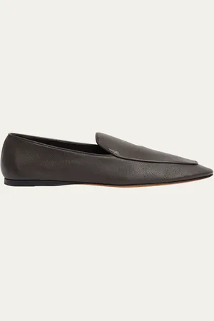 The Row Awar Leather Easy Loafers