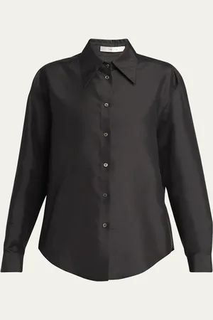 The Row Parave Button Down Silk Blouse