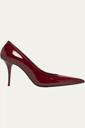 Saint Laurent Norma Glossy Leather Pumps