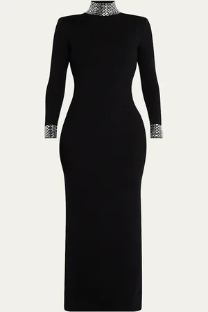 Retrofete Monroe Embellished Cashmere-Blend Maxi Dress
