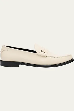 Saint Laurent Le Leather YSL Penny Loafers