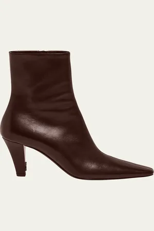 Saint Laurent Jill Calfskin Ankle Booties