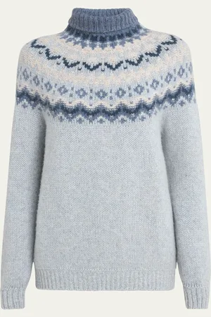 Loro Piana Alpe Pile Turtleneck Cashmere GG 3 Sweater