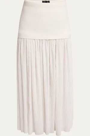 Proenza Schouler Paige Pleated Crepe Chiffon Skirt