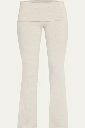 SKIMS Cotton Jersey Foldover Flare-Leg Pants