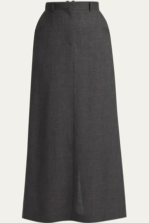 The Row Roux Long Wool Skirt