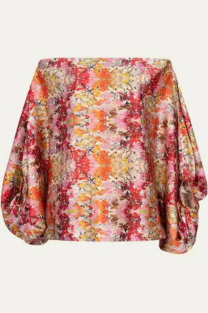 Silvia Tcherassi Bellagio Abstract Boatneck Blouse