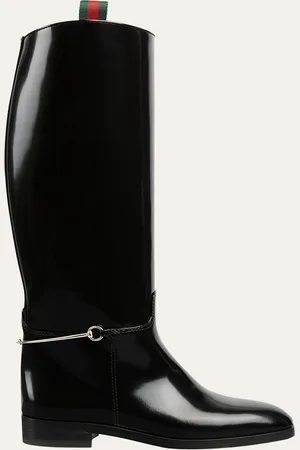 Gucci Michelangelo Leather Bit Riding Boots