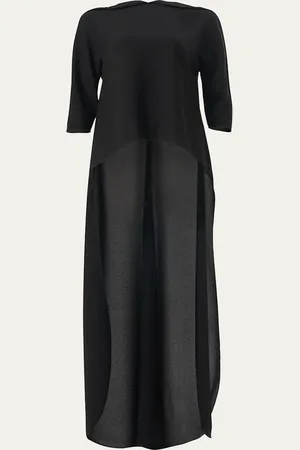 Carolina Herrera High-Low Cape Top