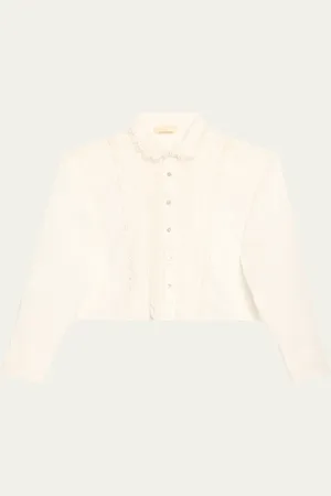 ULLA JOHNSON Samira Embroidered Blouse