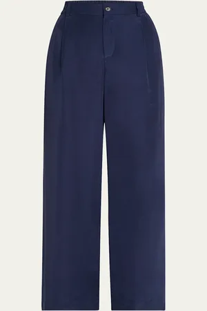Simkhai Sydnie Pleated Satin Pants