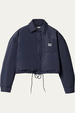 Miu Miu Oversized Crop Down Jacket