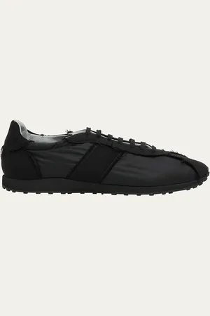 The Row Mica Distressed Lace-Up Sneakers