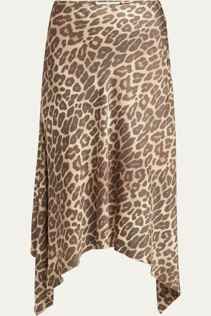 Stella McCartney Leopard-Print Flowy Midi Skirt