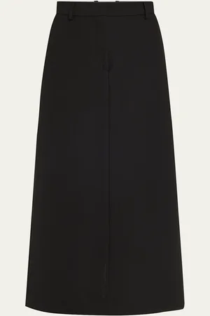 Totême Low-Waist Tailored Straight Midi Skirt