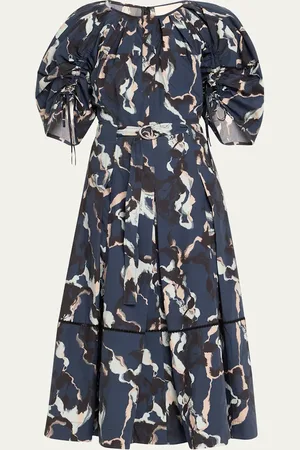 3.1 Phillip Lim Shirred Belted Midi Dress