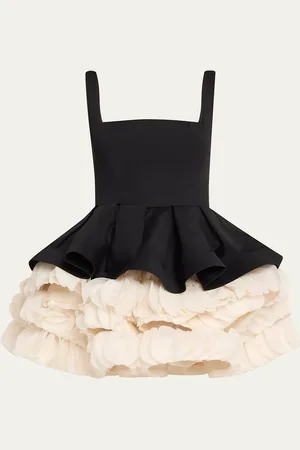 Bronx and Banco Catalina Ruffle Fit-&-Flare Mini Dress