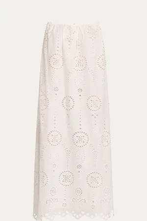 MATTEAU Broderie Cami Midi Dress