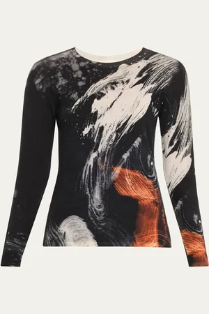 Jason Wu Brushstroke Merino Wool Sweater