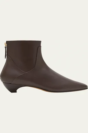 Le Monde Beryl Allegra Leather Ankle Booties