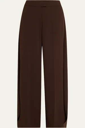 Jason Wu Wide Leg Crepe Pants With Side Extens