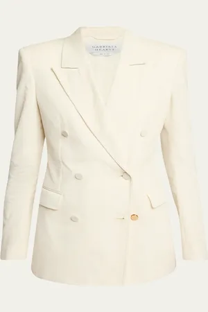 GABRIELA HEARST Gavin Double-Breasted Corduroy Blazer