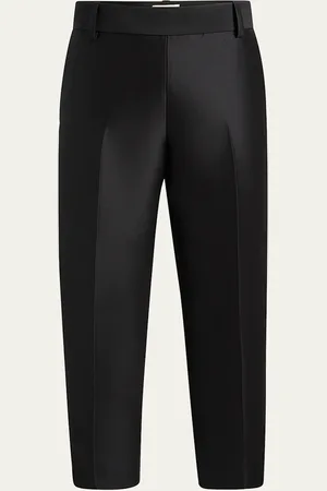 Khaite Cam Straight-Leg Ankle Pants