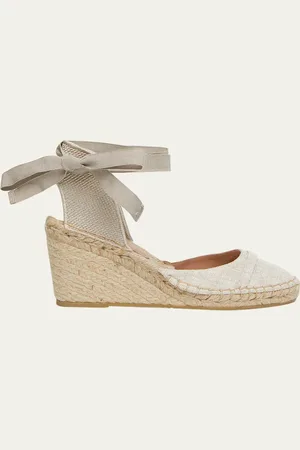 MALONE SOULIERS Ankle Tie Espadrille Wedge Sandals