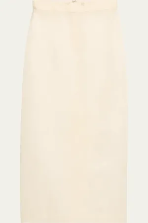 Heirlome Irene Straight Silk Maxi Skirt