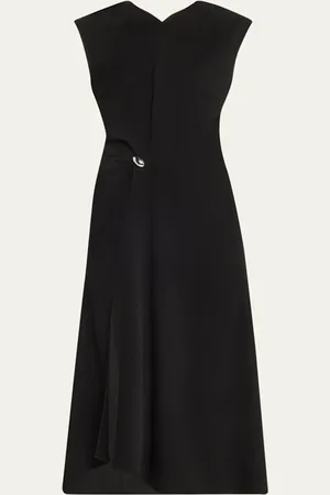 A.L.C. Mary V-Neck A-Line Midi Dress