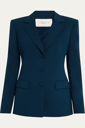 Lafayette 148 New York Single-Breasted Tailored Blazer